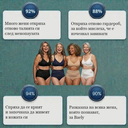 Стягащо бельо с висока талия за периода след раждане и менопауза