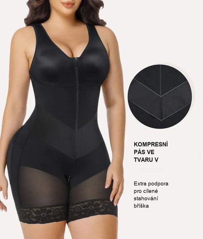 V-Shaped® Stahovací Body na Celé Tělo se Zesílenou Kontrolou Bříška