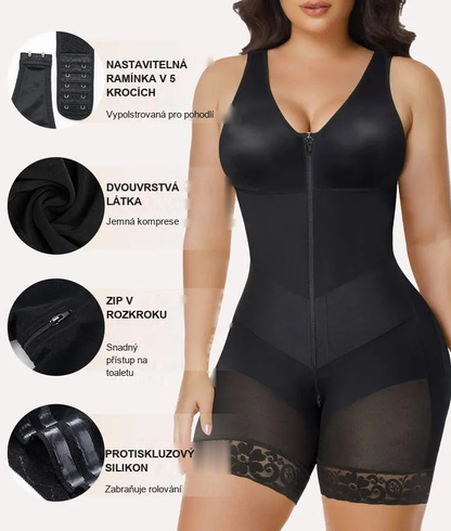 V-Shaped® Stahovací Body na Celé Tělo se Zesílenou Kontrolou Bříška